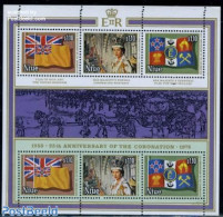 Niue 1978 Coronation 6v M/s, Mint NH, History - Flags - Kings & Queens (Royalty) - Familias Reales