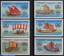 Libya Kingdom 1983 Sea Organisation 6v, Mint NH, Transport - Ships And Boats - Barche