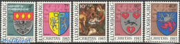 Luxemburg 1983 Caritas 5v, Mint NH, History - Religion - Coat Of Arms - Christmas - Art - Paintings - Neufs