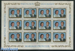 Luxemburg 1981 Royal Wedding M/s, Mint NH, History - Kings & Queens (Royalty) - Nuovi