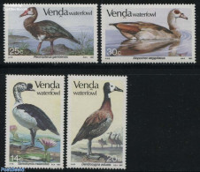 South Africa, Venda 1987 Water Birds 4v, Mint NH, Nature - Birds - Geese - Venda