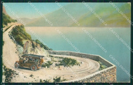 Brescia Tremosine Campione Lago Garda Auto Cartolina QT4696 - Brescia