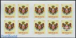 Monaco 2009 Coat Of Arms Foil Sheet, Mint NH, History - Coat Of Arms - Unused Stamps