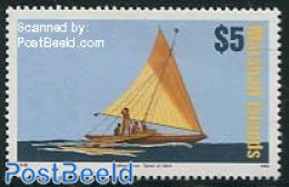 Marshall Islands 1994 Definitive, Boat 1v, Mint NH, Sport - Transport - Kayaks & Rowing - Ships And Boats - Remo