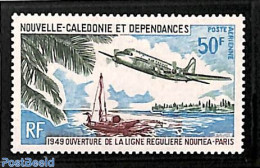 New Caledonia 1969 Paris Connection 1v, Mint NH, Transport - Aircraft & Aviation - Ships And Boats - Ongebruikt