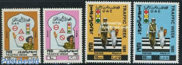 United Arab Emirates 1981 Traffic Week 4v, Mint NH, Transport - Various - Traffic Safety - Police - Ongevallen & Veiligheid Op De Weg