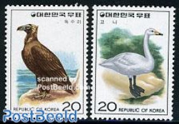 Korea, South 1976 Birds 2v, Mint NH, Nature - Birds - Birds Of Prey - Korea, South