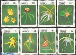 Dominica 1989 Orchids 8v, Mint NH, Nature - Flowers & Plants - Dominikanische Rep.