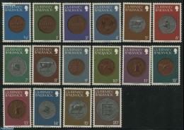 Guernsey 1979 Definitives, Coins 16v, Mint NH, Various - Mills (Wind & Water) - Money On Stamps - Molinos
