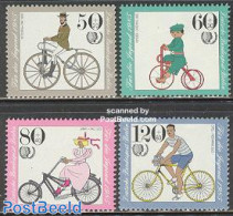 Germany, Berlin 1985 Youth 4v, Mint NH, Sport - Various - Cycling - International Youth Year 1984 - Art - Fashion - Ungebraucht