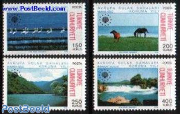 Türkiye 1976 European Water Conservation 4v, Mint NH, History - Nature - Europa Hang-on Issues - Birds - Environment .. - Sonstige & Ohne Zuordnung