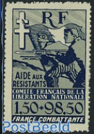 France 1943 Nat.Liberation Comitee 1v, Mint NH, History - World War II - Unused Stamps