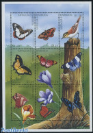 Antigua & Barbuda 1997 Birds & Butterflies 9v M/s, Charaxes Protoclea, Mint NH, Nature - Birds - Butterflies - Antigua And Barbuda (1981-...)
