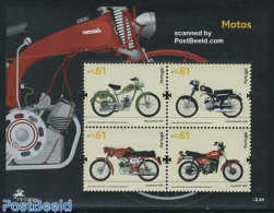 Portugal 2007 Motorcycles 4v M/s (Quimera,CINAL,SIS,Casal), Mint NH, Transport - Motorcycles - Unused Stamps