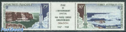 French Antarctic Territory 1968 Ionosphere 2v+tab [:T:], Mint NH, Science - Transport - Meteorology - Space Exploration - Neufs