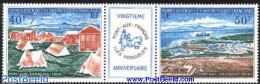 French Antarctic Territory 1971 Port Aux Francais 2v+tab [:T:], Mint NH, Science - Transport - The Arctic & Antarctica.. - Nuevos