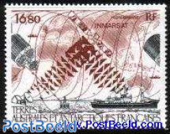 French Antarctic Territory 1987 Inmarsat 1v, Mint NH, Science - Transport - Telecommunication - Ships And Boats - Spac.. - Unused Stamps