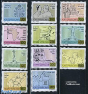 Vatican 1981 Definitives, Pope Travels 11v, Mint NH, Religion - Various - Pope - Religion - Maps - Ungebraucht