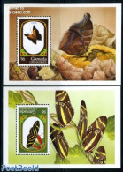 Grenada Grenadines 1993 Butterflies 2 S/s, Mint NH, Nature - Butterflies - Grenada (1974-...)