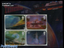 Great Britain 2011 Gerry Anderson, Thunderbirds S/s (3-D Stamps), Mint NH, Transport - Various - Space Exploration - 3.. - Nuovi