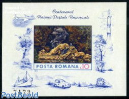 Romania 1974 UPU Centenary S/s, Mint NH, Transport - U.P.U. - Railways - Space Exploration - Unused Stamps