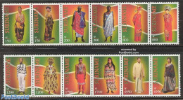 Suriname, Republic 2002 Costumes 12v (2x[:::::]), Mint NH, Various - Costumes - Disfraces