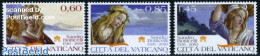 Vatican 2010 Sandro Botticelli 3v, Mint NH, Art - Paintings - Nuovi