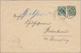 Württemberg:  Ganzsachenumschlag Von Aulendorf Nach Grünkraut 1901 - Storia Postale