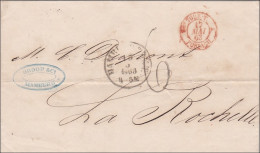 Brief Von Hamburg Nach La Rochelle 1863 - Hamburg (Amburgo)