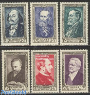 France 1952 Famous Persons 6v, Mint NH, History - Performance Art - Science - Politicians - Music - Statistics - Art -.. - Nuovi