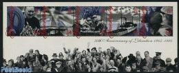 Guernsey 1995 End Of World War II S/s, Mint NH, History - Transport - Churchill - Militarism - World War II - Ships An.. - Sir Winston Churchill