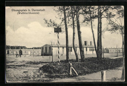 AK Darmstadt, Übungsplatz, Barackensiedlung Wellblechhausen  - Darmstadt