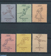 Yugoslavia 1952 Olympic Games 6v, Mint NH, Sport - Athletics - Boxing - Football - Gymnastics - Handball - Olympic Gam.. - Ungebraucht