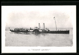 AK Passagierschiff SS Solent Queen Auf See  - Dampfer