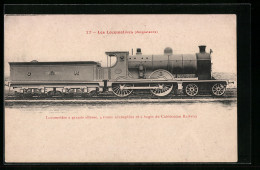 Pc Locomotive A Grande Vitesse, 4 Roues Accouplees Et A Bogie Du Caledonian Railway  - Trains
