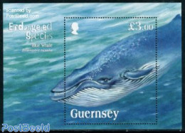 Guernsey 2011 Blue Whale S/s, Mint NH, Nature - Animals (others & Mixed) - Sea Mammals - Guernesey