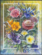 New Zealand 2001 Garden Flowers S/s, Mint NH, Nature - Flowers & Plants - Unused Stamps