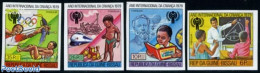 Guinea Bissau 1979 Int. Year Of The Child 4v Imperforated, Mint NH, Science - Sport - Transport - Various - Education .. - Tir (Armes)
