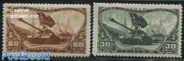 Russia, Soviet Union 1946 Tanks 2v, Mint NH, History - Militarism - Unused Stamps