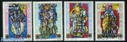 Vatican 1994 International Family Year 4v, Mint NH, Art - Stained Glass And Windows - Nuovi