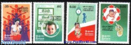 Sri Lanka (Ceylon) 1985 Children Health 4v, Mint NH, Health - Health - Sri Lanka (Ceylon) (1948-...)