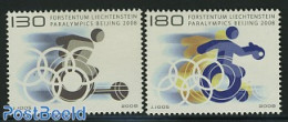 Liechtenstein 2008 Paralympics Beijing 2v, Mint NH, Health - Sport - Disabled Persons - Olympic Games - Neufs