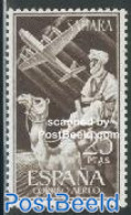 Spanish Sahara 1961 Airmail 1v, Mint NH, History - Nature - Transport - Camels - Aircraft & Aviation - Airplanes