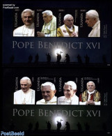 Uganda 2010 Pope Benedict XVI 8v (2 M/s), Mint NH, Religion - Pope - Religion - Popes