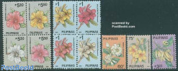Philippines 1991 Flowers 11v (3v+2x[+]), Mint NH, Nature - Flowers & Plants - Philippines