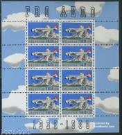 Switzerland 1988 Pro Aero M/s, Mint NH, Transport - Aircraft & Aviation - Unused Stamps