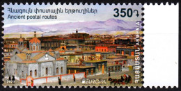 ARMENIA 2020-04 EUROPA: Ancient Postal Routes. Architecture Church, MNH - 2020