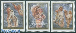 Liechtenstein 2005 Christmas 3v, Mint NH, Religion - Christmas - Art - Sculpture - Neufs