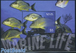Nevis 2003 Marine Life S/s, Mint NH, Nature - Fish - Poissons