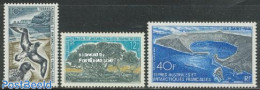French Antarctic Territory 1969 Definitives 3v, Mint NH, Nature - Birds - Nuovi